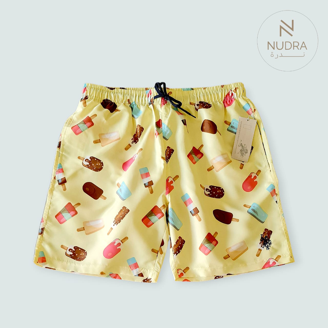 Men's Ice Cream Print Swim Shorts