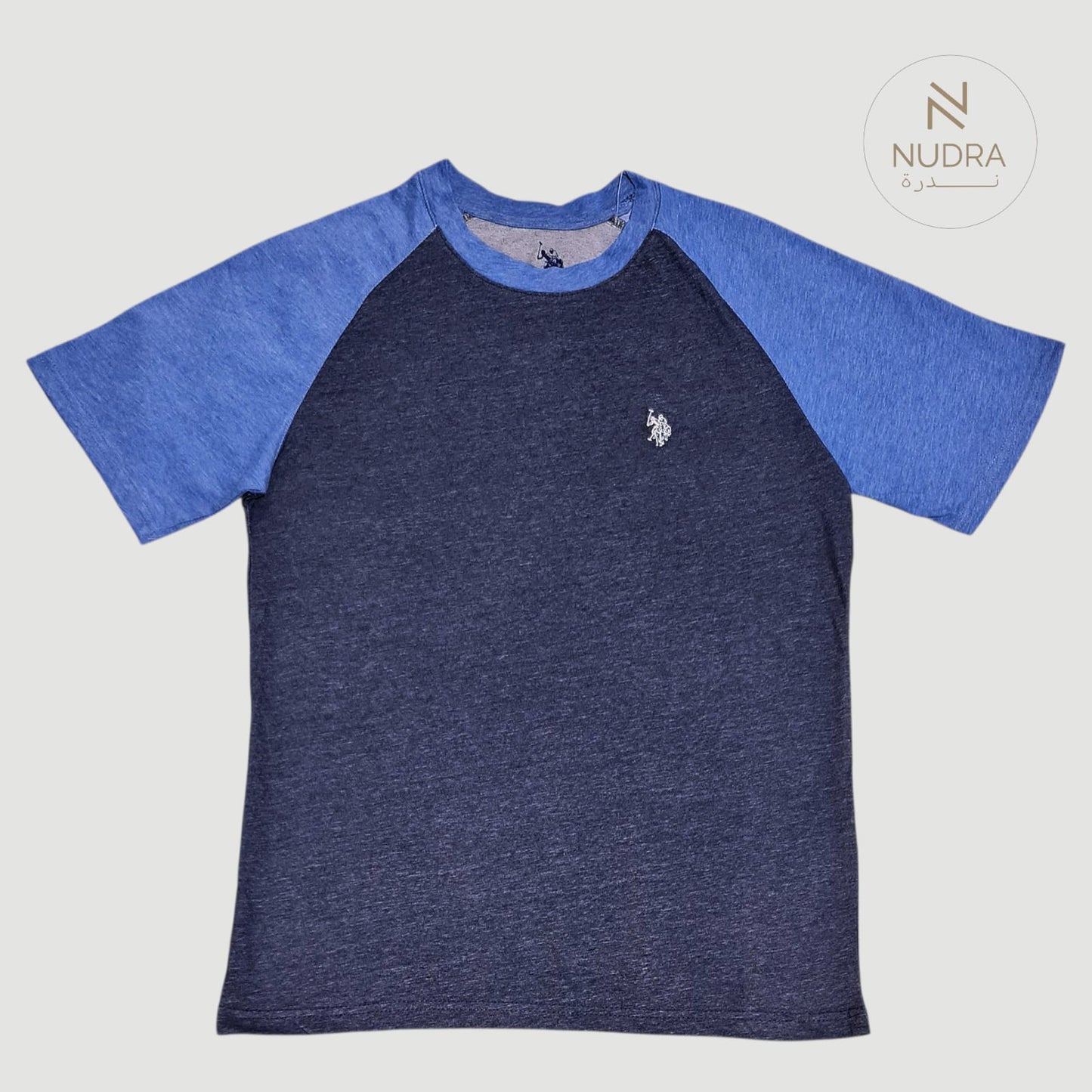Two-Tone Navy & Blue Raglan Tee