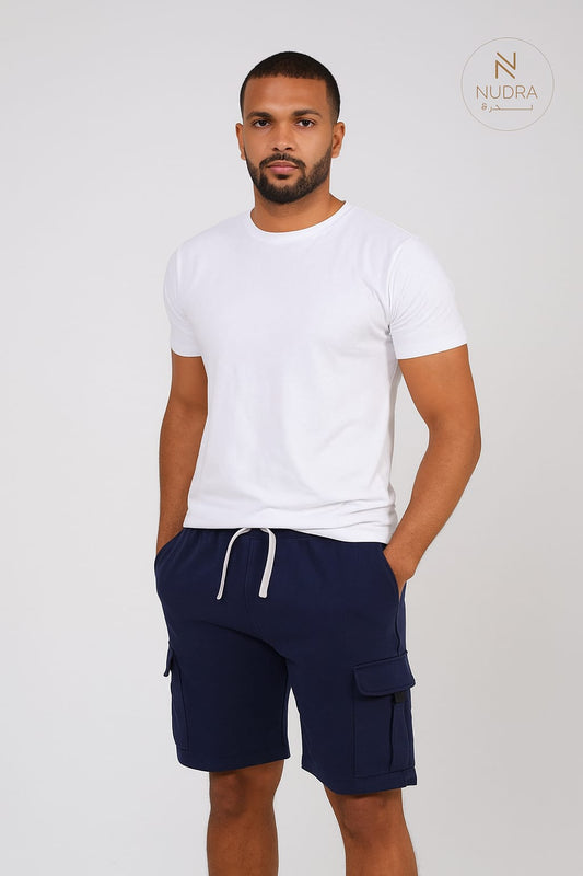 Navy Essential Cargo Shorts
