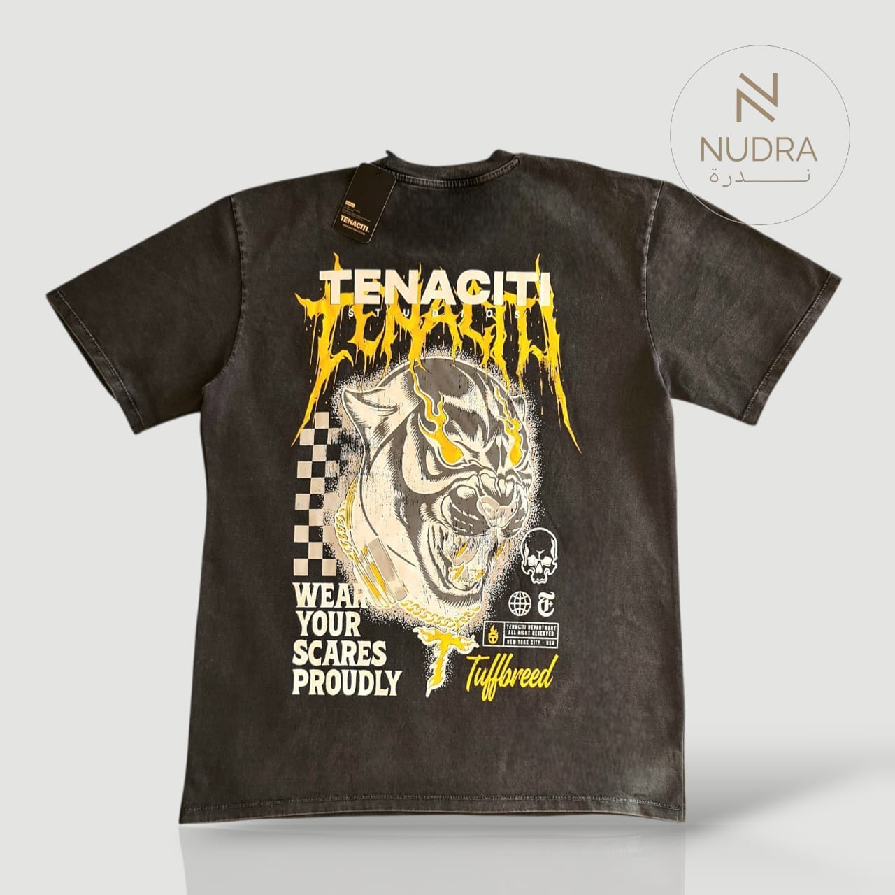 Tenacity Tiger Graphic Oversized T-Shirt